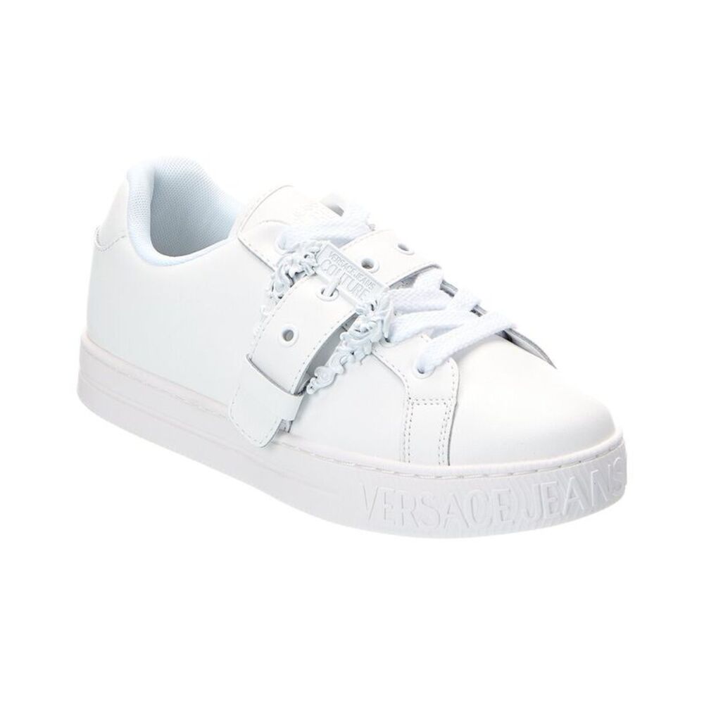 Versace Jeans Couture Leather Sneaker, White